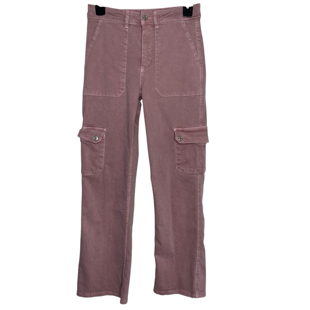 Zara Girls Pink Cargo Wide Leg Pants 13/14